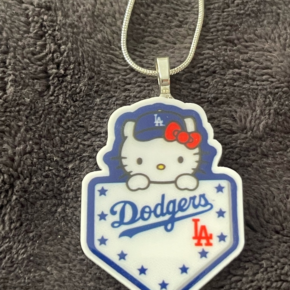Hello Kitty Dodgers Pendant Necklace